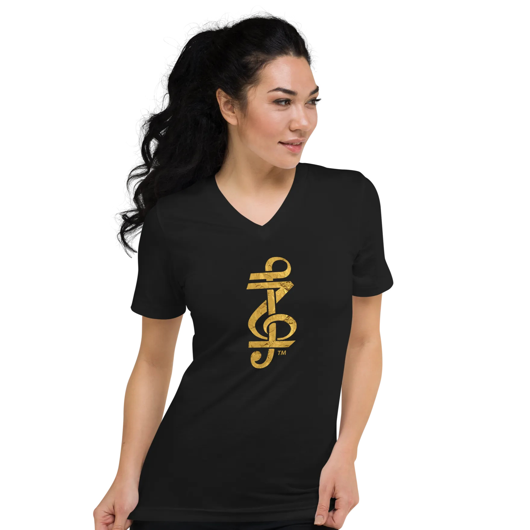 Z logo Unisex Short Sleeve V-Neck T-Shirt
