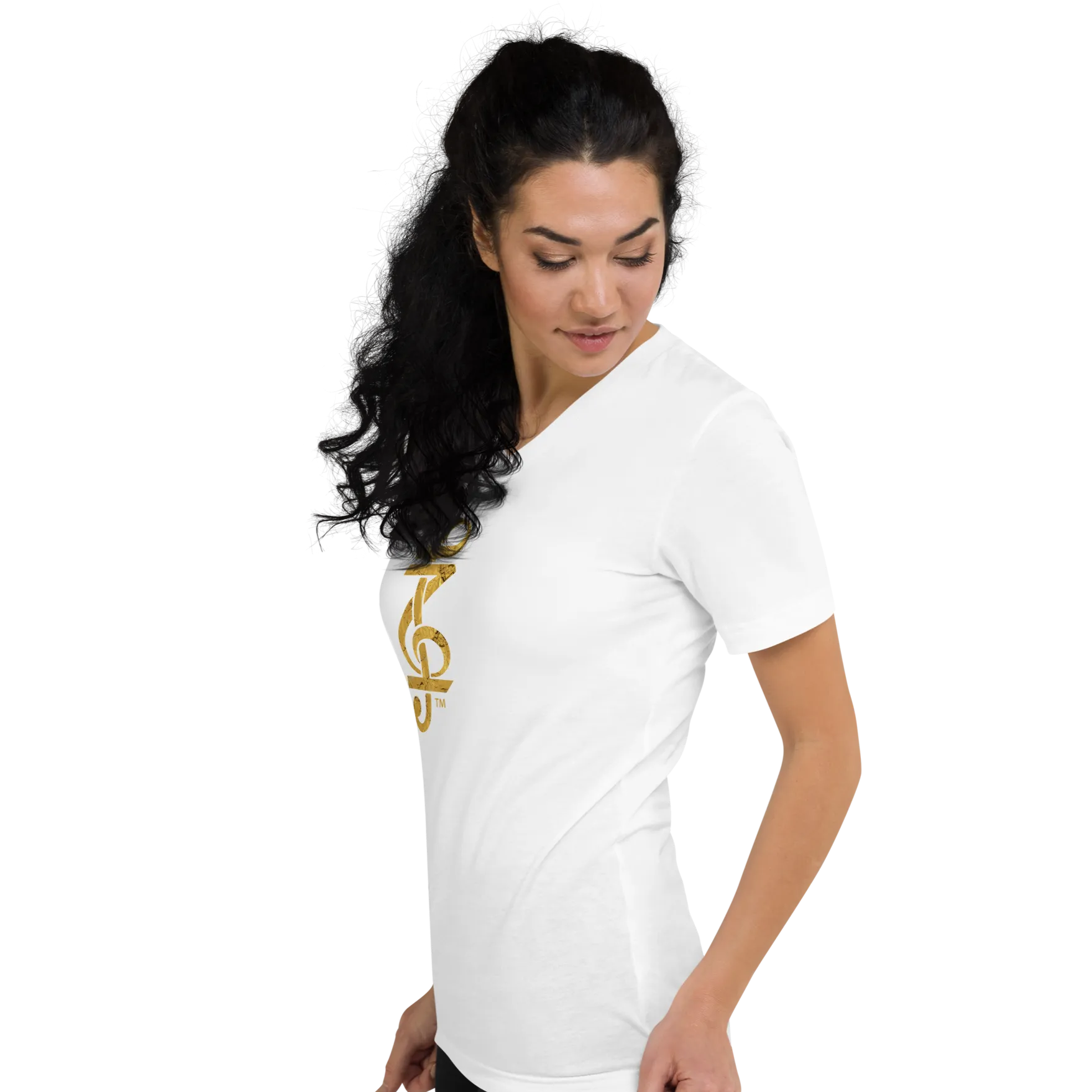 Z logo Unisex Short Sleeve V-Neck T-Shirt