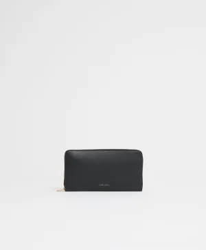 Zip Continental Wallet - Black