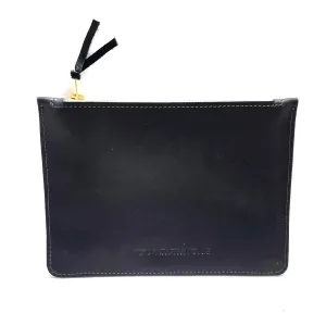 Zip Top Leather Pouch