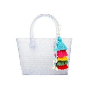 Zomi Gems Jelly Weave Tote Bag - Clear