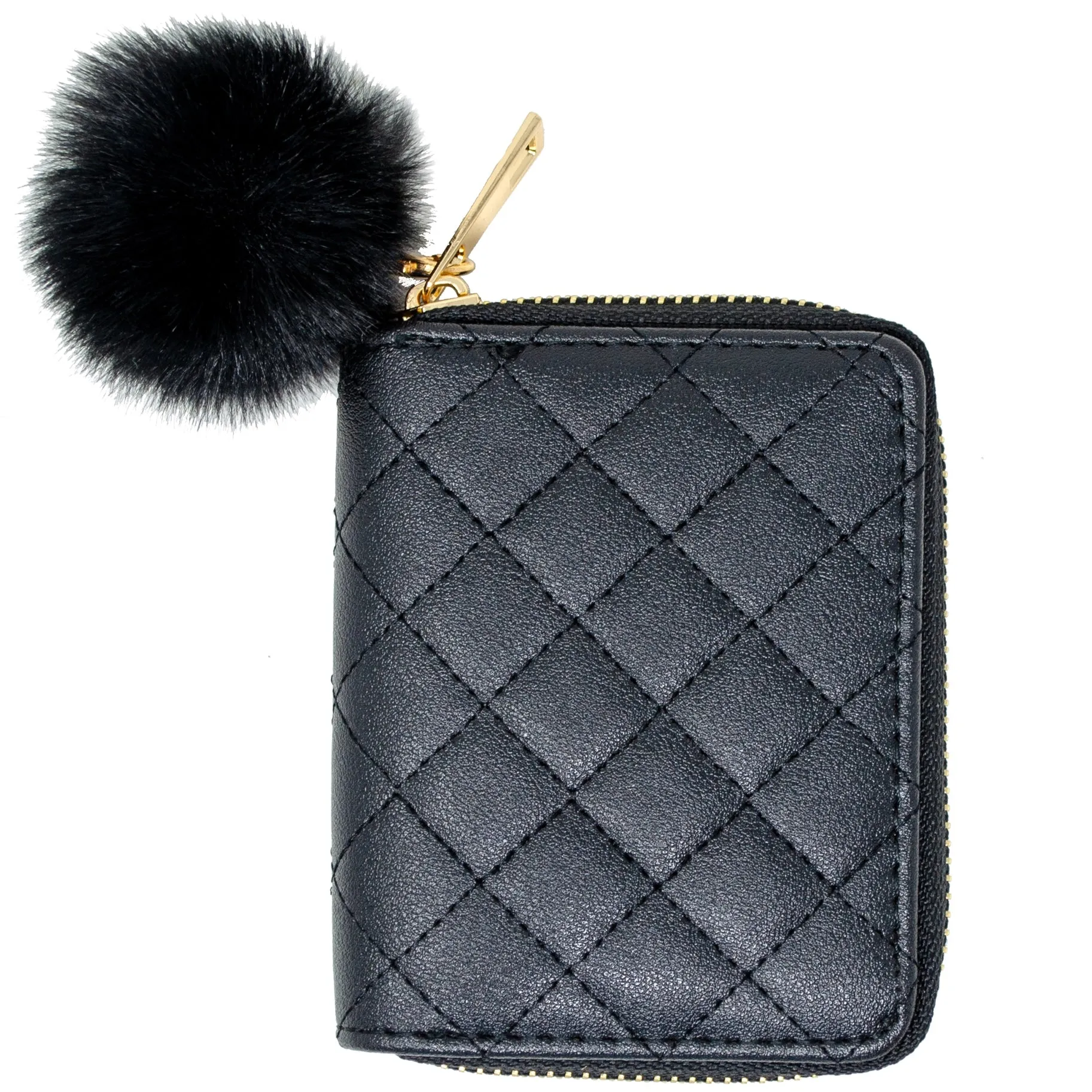 Zomi Gems Leather Quilted Wallet